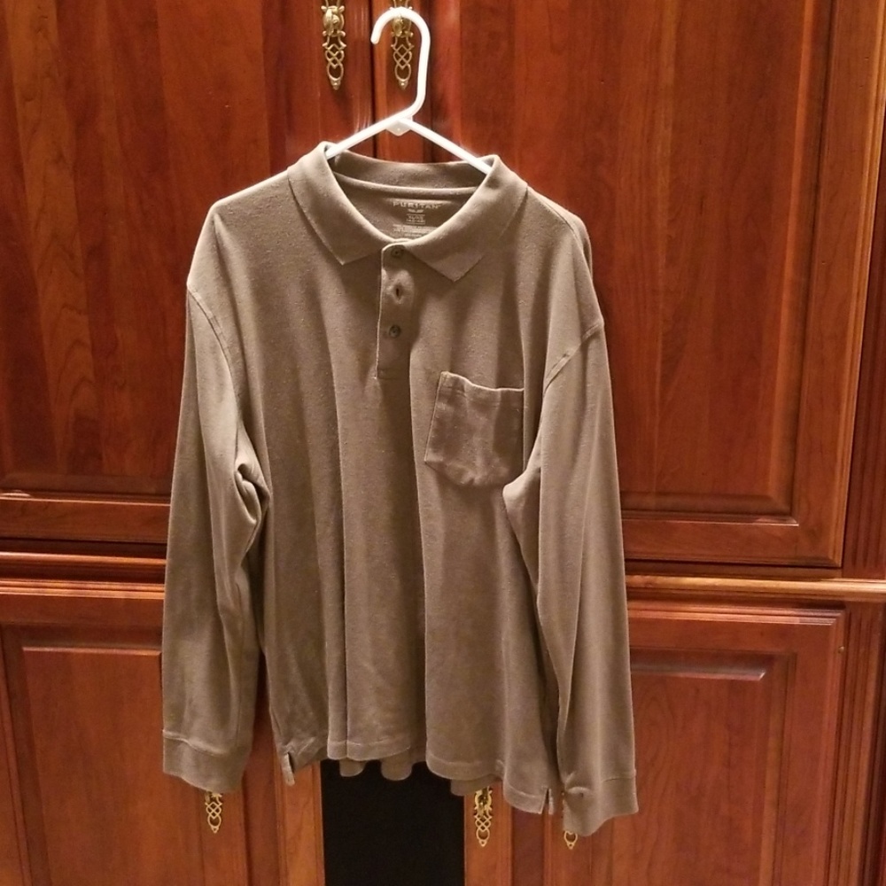Puritan Long Sleeve Polo Shirt